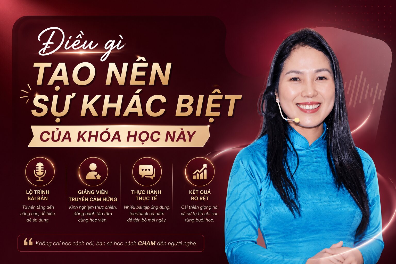 Điều gì tạo nên sự khác biệt của khóa học này